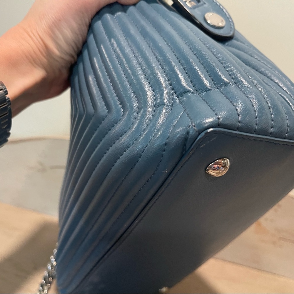 Fendi Dotcom Lambskin medium blue - Picture 5 of 11
